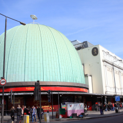 London, United Kingdom, March 12, 2011 : Tourists forming a large queue outside Madame Tussauds to see the exhibitions at the waxworks and planetarium