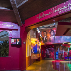 LAS VEGAS - OCT 05 : Exterior of the Madame Tussauds museum in Las Vegas on October 05 2016 , The two-floor 30,000-square-foot museum has 100-plus wax replicas.