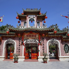 Hoi An famous pagoda called Phuoc Kien Assembly Hall.