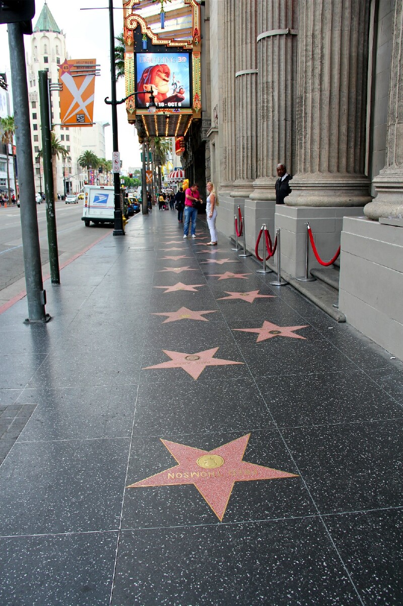 著名的星光大道.