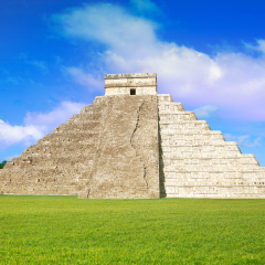 Chichen Itza pyramid El Templo Kukulcan temple in Mexico Yucatan