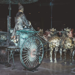 Terracotta Army of soldier sculptures in Xian, China