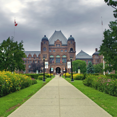 Parliament of Ontario in Queen's Park, Government Building - TORONTO, CANADA