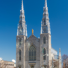 OTTAWA, CANADA - April 15, 2016: Ottawa Notre Dame Cathedral Basilica