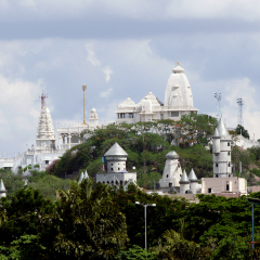 View of the Birla Mandir temple, Hyderabad,India