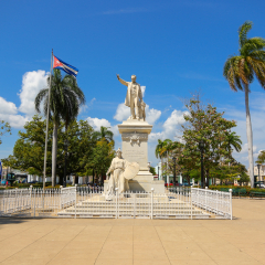 Cienfuegos, Cuba - Jose Marti monument on central plaza