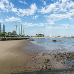 厦门环岛路白城海滩风光
