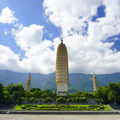 Yunnan Dali three towers Chongsheng Temple