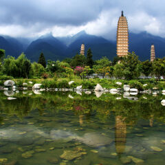 Three Pagodas, Dali, Yunnan, China