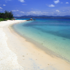 coastline of Wuzhizhou Island in Sanya