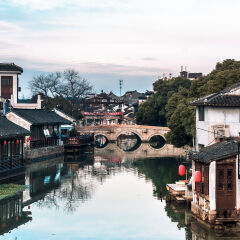 苏州同里古镇天际线