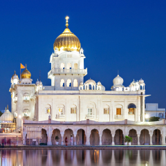 Gurdwara Bangla Sahib is the most prominent Sikh gurdwara