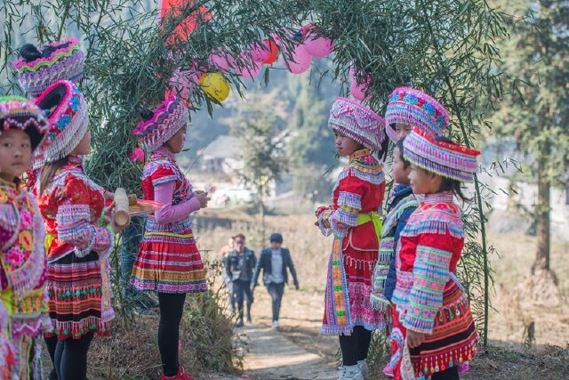 春节乡村游——叙永县分水镇木格倒传统村落,花山节