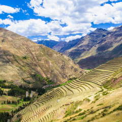 Sacred Valley of the Incas (Urubamba Valley). It is located in the present-day Peruvian region of Cusco.