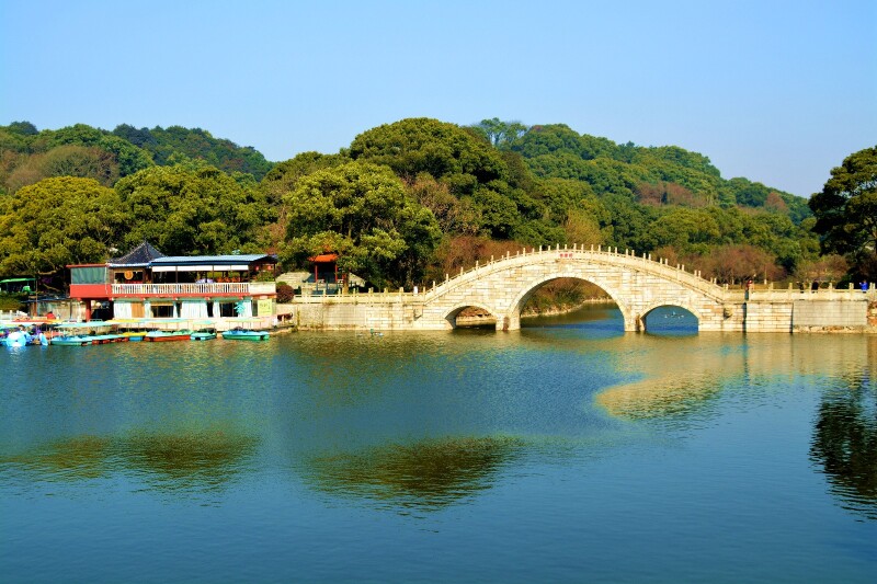 夏宁葆去岳阳楼洞庭湖旅游