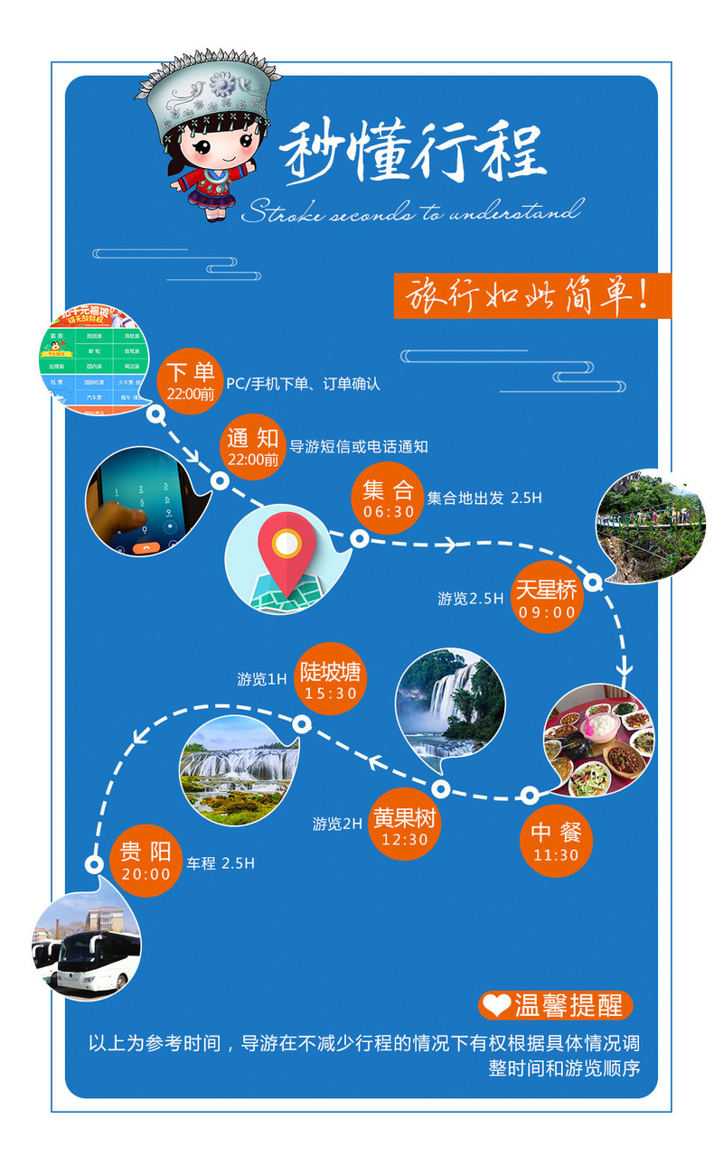 《贵州黄果树大瀑布1日游》+天星桥+陡坡塘含