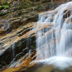 Waterfall near Wuyishan Mountain, Fujian province in China