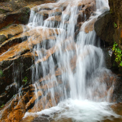 Waterfall near Wuyishan Mountain, Fujian province in China