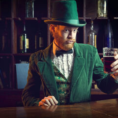 Irish / Leprechaun Character Series with Pint of Beer