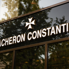 Moscow, Russia - October 10, 2018: Fashion Week Vacheron Constantin shopping. Luxury store Vacheron Constantin in Moscow.