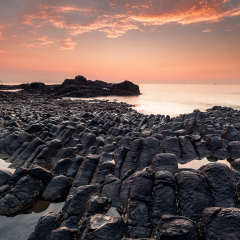 Whitehead Bay crater sunrise