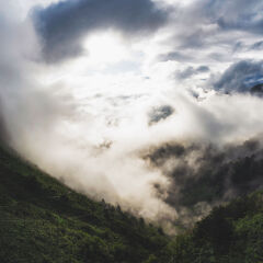 蓝天凹自然风光，徽杭古道顶峰