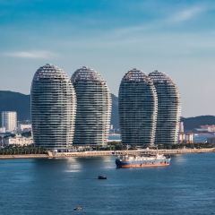 Hainan Sanya Bay urban architecture landscape