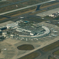 hokkaido japan - october9,2018 : aerial view of new  chitose airport sapporo hokkaido japan
