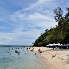 Pulau Mamutik, Malaysia - 6th May 2017: Pulau Mamutik is a popular tourist destination for tourist visiting Sabah.