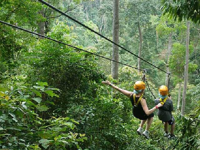 泰国最高最长——清迈skyline丛林飞索1日游(含接送)