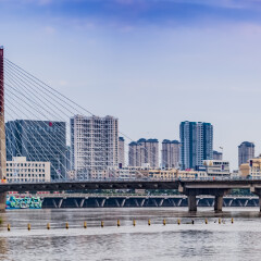 吉林市松花江临江门大桥建筑景观