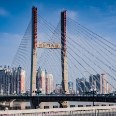 吉林市松花江临江门大桥建筑景观