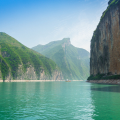 Qutang Gorge towards Three Gorges Dam, China