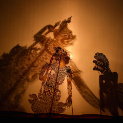 Traditional south of Thailand Shadow Puppet Show, Thailand