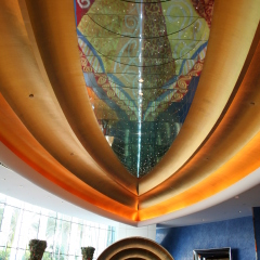 UAE. Dubai. Jumeira. Hotel Burj Al Arab. Reception.