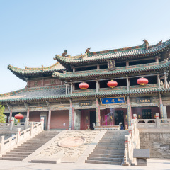 SHANXI, CHINA - Aug 29 2015: Yao Temple. a famous historic site in Linfen, Shanxi, China.