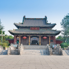 SHANXI, CHINA - Aug 29 2015: Yao Temple. a famous historic site in Linfen, Shanxi, China.