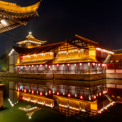 浙江绍兴柯桥鲁镇景区