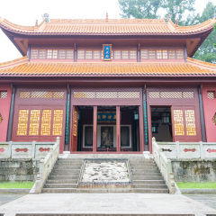 HUNAN, CHINA - OCT 27 2016: Confucius Temple at Yuelu Academy. a famous historic site in Changsha, Hunan, China.