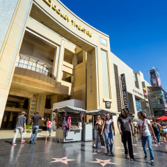 LOS ANGELES - OCTOBER 25: Dolby Theatre (Kodak Theatre) is home of Academy Awards (popularly known as the Oscars) as seen in Los Angeles (Hollywood) on October 25, 2014