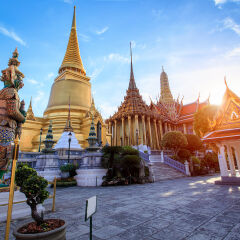 Wat Phra Kaew Ancient temple in bangkok Thailand