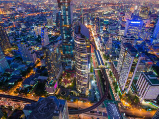 曼谷夜市摩天轮