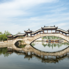 山东枣庄台儿庄古城廊桥