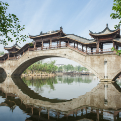 山东枣庄台儿庄古城廊桥