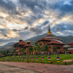 19 FEB 17 : Sanshisan Shuri Kannondo Temple is a Temple inside NanShan Culture Tourism Zone, Sanya - China