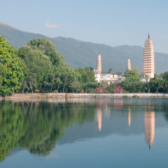 Dali Three Towers in Yunnan, China