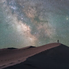 库布齐沙漠银河