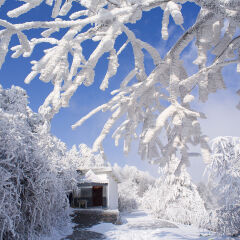 湖南省衡阳衡山雪景