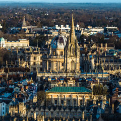 Oxford, Radcliffe Camera, University Church of St Mary the Virgin, Oxford