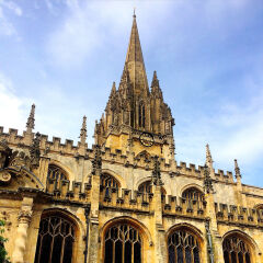 University Church Of St Mary The Virgin Against Cloudy Sky